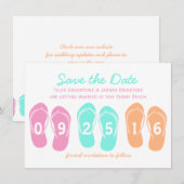 Flip Flop Strand Save the Date (Vorne/Hinten)