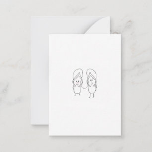 Flip Flop, süß, Sandalen-Thema Mitteilungskarte