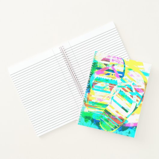 Flip-Flops abstrakt Notizblock (Innenseite)