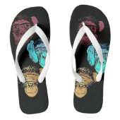 Flip Flops - Affe Badesandalen (Fußbett)