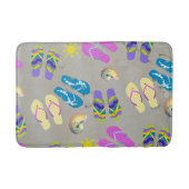 Flip Flops am Strand Badematte (Vorderseite)
