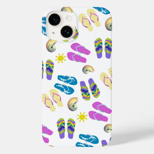 Flip Flops am Strand Case-Mate iPhone Hülle (Rückseite)