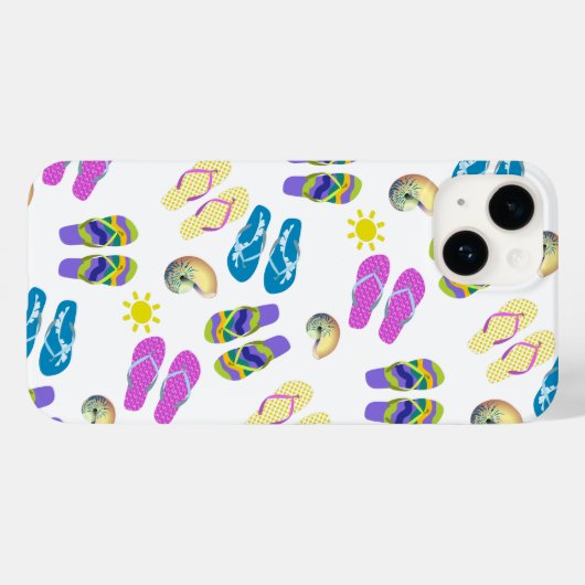 Flip Flops am Strand Case-Mate iPhone Hülle (Rückseite (Horizontal))