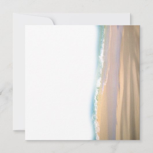 Flip Flops am Strand Hochzeit Einladung (Rückseite)