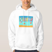 Flip Flops am Strand Hoodie (Vorderseite)