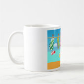 Flip Flops am Strand Kaffeetasse (Links)