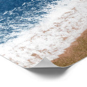 Flip Flops am Strand Poster (Ecke)
