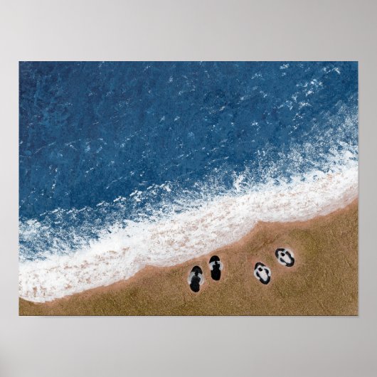 Flip Flops am Strand Poster (Vorne)