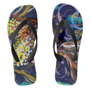Flip Flops Art Abstrakt Badesandalen