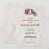 Flip Flops auf der Beach Shower Einladung (Vorne/Hinten)