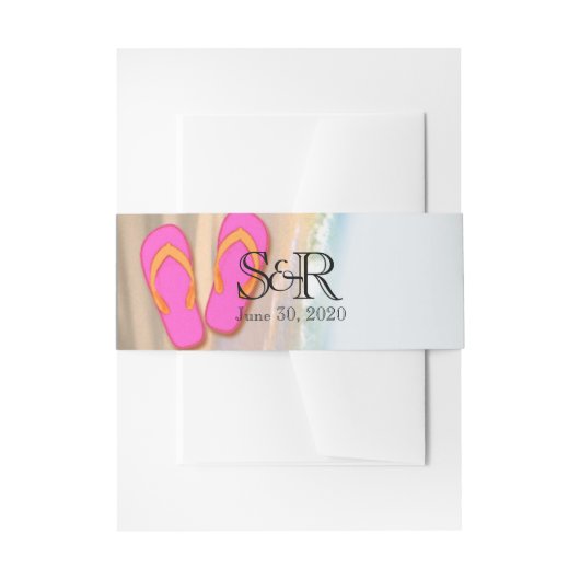 Flip Flops auf der Beach Wedding Bly Band (Vorderseite Beispiel)