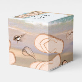 Flip Flops auf der Hochzeit am Strand Geschenkschachtel