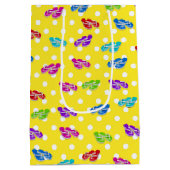 Flip-Flops auf Polka-Punkten Mittlere Geschenktüte (Rückseite)