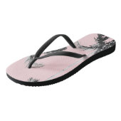 Flip Flops aus rosa Palm Badesandalen (Schrägansicht)