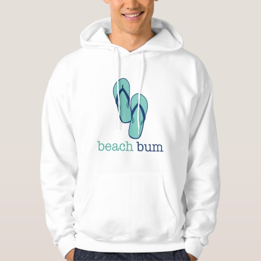 Flip Flops Beach Bum Hoodie (Vorderseite)