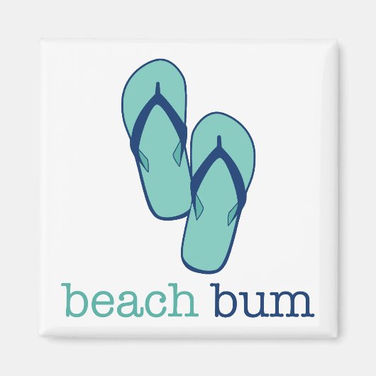 Flip Flops Beach Bum Magnet (Vorne)