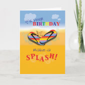 Flip Flops Beach Geburtstag Karte (Vorderseite)