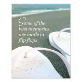 Flip Flops Beach Quote Foto (Vorne)