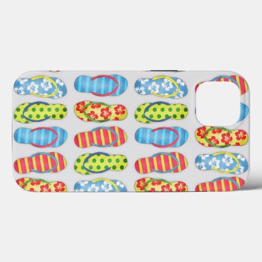 Flip Flops Beach Tropical Whimsical Niedlich Case-Mate iPhone Hülle (Rückseite (Horizontal))