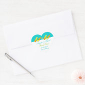 Flip Flops Beach Wedding Gefallen Stickers Danke (Umschlag)
