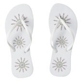 Flip Flops - Beads und Kettenstars Badesandalen (Fußbett)