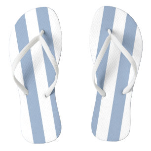 Flip Flops Blau und Weiß Streifen Badesandalen