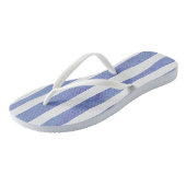 Flip Flops - Blue Stripe Pattern Badesandalen (Schrägansicht)