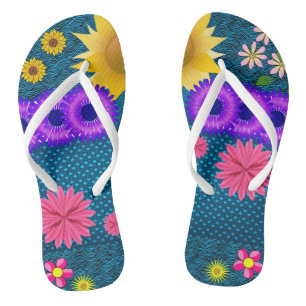 Flip Flops Blumenmuster Badesandalen