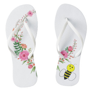 Flip Flops Blütenstaub Spaß Badesandalen