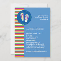 Flip Flops Bridal Dusche Einladung