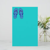 Flip Flops Briefpapier (Stehend Vorderseite)
