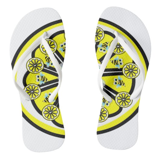 Flip Flops Bumblebee Lemon Badesandalen (Fußbett)