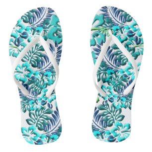 Flip Flops der Blume für tropischen Hibiskus Badesandalen