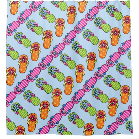 Flip Flops-Duschvorhang Duschvorhang (Vorderseite)