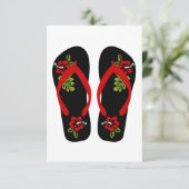 Flip Flops-Einladungen Einladung (Stehend Vorderseite)