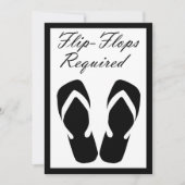 Flip Flops erforderlich Einladung (Vorderseite)