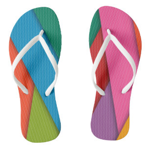 Flip Flops farbige Dreiecke Badesandalen