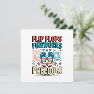 Flip Flops, Feuerwerk, Freiheit - Patriotischer So