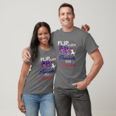 Flip Flops Fireworks and Freedom American Flag 4. T-Shirt (Unisex)