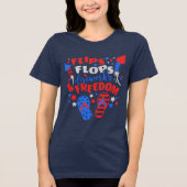 FLIP-FLOPS-FIREWORKS & FREEDOM-Firecracker Tri-Blend Shirt (Vorderseite)