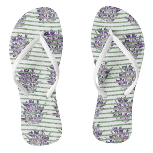 Flip Flops floral Badesandalen (Fußbett)