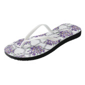 Flip Flops floral Badesandalen (Schrägansicht)