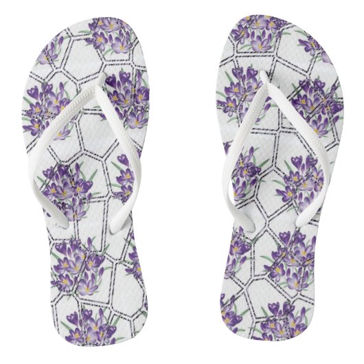 Flip Flops floral Badesandalen (Fußbett)
