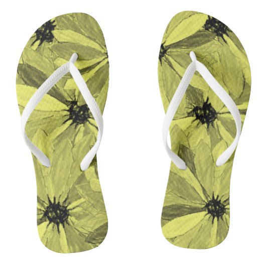 Flip Flops floral Badesandalen (Fußbett)