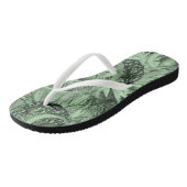 Flip Flops floral Badesandalen (Schrägansicht)