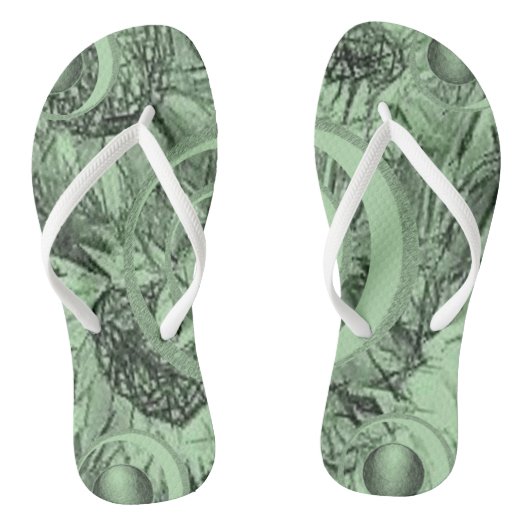Flip Flops floral Badesandalen (Fußbett)