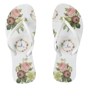 Flip Flops floral Badesandalen