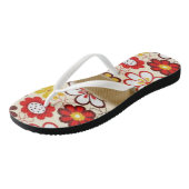 Flip Flops floral Badesandalen (Schrägansicht)