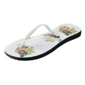 Flip Flops floral Badesandalen (Schrägansicht)