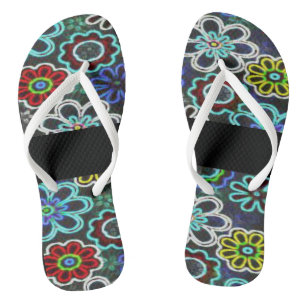 Flip Flops floral Badesandalen